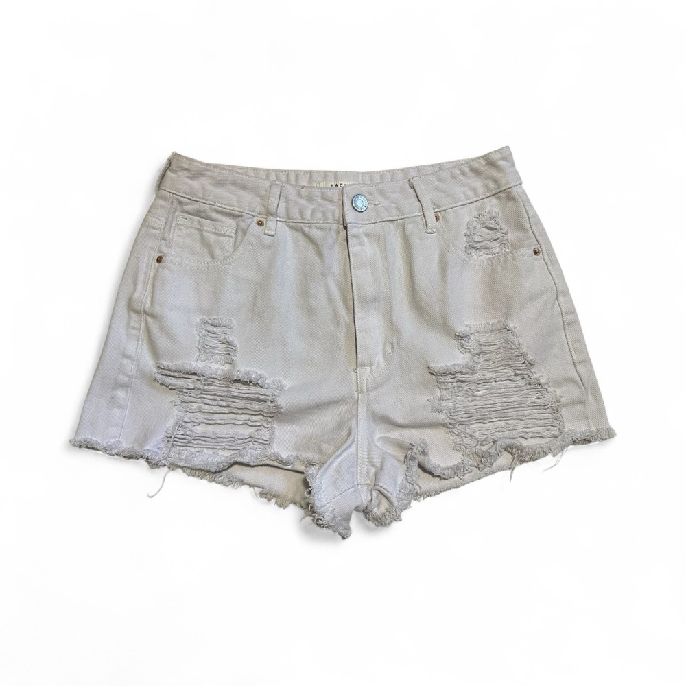 🤍 PacSun White Distressed Denim Shorts – Women’s Size 4 🤍
